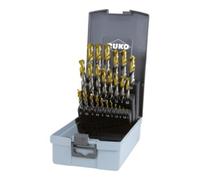 Ruko Jeux de forets DIN 338 type N HSS G TiN taillés meulés en cassette ABS Quantité:1