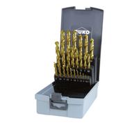 Jeu de forets hélicoïdaux Ruko DIN338 Type N Diamètre 1-13mmx0,5mm HSS-G TIN 25pcs Cassette plastique - 250215TRO