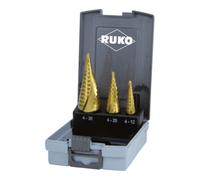 Ruko Jeux de forets étagés HSS-TiN en cassette ABS Quantité:1