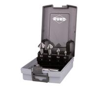 Ruko Jeux de fraises à chanfreiner 3 dents DIN 335 forme C 90° HSS Co 5 en coffret plastique Quantité:1