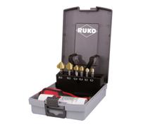 Ruko Jeux de fraises à chanfreiner longs 90° HSS-TiN avec embout six pans 1/4" en cassette plastique Quantité:1