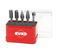RUKO 116004 Carbure de tungstène Fonte, Acier inoxydable, Acier, Alliages de titane 5 pièce(s)