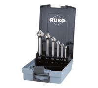 Ruko Ruko Jeux de fraises à chanfreiner 3 dents DIN 335 forme C 90° HSS en coffret plastique Quantité:1