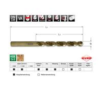Ruko Ruko Module Forets DIN 338 Typ VA HSSE Co 5 taillés meulés, largeur 33,0 cm, affûtage en croix en pochette de 149 forets Quantité:1