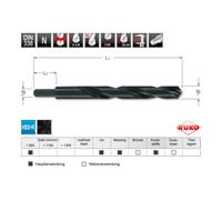 Ruko Ruko Module Forets DIN 338 type N HSS laminé, à queue réduite, en pochette Quantité:1