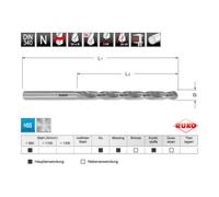 Ruko Ruko Module Forets DIN 340 Typ N HSS-G en Quadro Pack Quantité:1