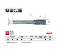 Ruko Ruko Module Fraises limes carbure denture taille diamant en Quadro Packs Quantité:1