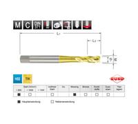 Ruko Taraud machine hélicoïdal DIN 371 HSS-TiN M 4 Quantité:1