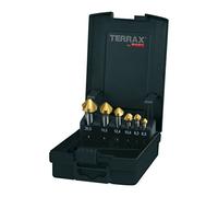 Ruko Terrax by 4317784907071 Jeu de à fraiser/ébavurer DIN 335 forme C Lot de 90 ° HSS TiN dans coffret en plastique 1, A102 152tro