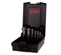 RUKO ULTIMATECUT 102890PRO Jeu de fraises coniques 6.30 mm, 8.30 mm, 10.40 mm, 12.40 mm, 16.50 mm, 20.50 mm HSS tige cylindrique