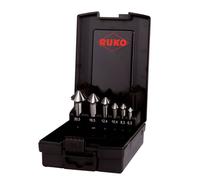 RUKO ULTIMATECUT 102890RO Jeu de fraises coniques 6.30 mm, 8.30 mm, 10.40 mm, 12.40 mm, 16.50 mm, 20.50 mm HSS tige cylindrique