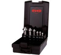 RUKO ULTIMATECUT 102890RO Jeu de fraises coniques 6 pièces 6.30 mm, 8.30 mm, 10.40 mm, 12.40 mm, 16.50 mm, 20.50 mm HSS tige cylindrique 1 set