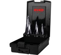 RUKO ULTIMATECUT Coffret de forets étagés HSS RUnaTEC avec pointe FLOWSTEP® en cassette plastique 3 pièces - 101626PRO