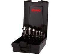 RUKO ULTIMATECUT Coffret de fraises coniques et ébavureurs 4 coupes HSS DIN 335 90° en cassette plastique 6 pièces - 102890RO