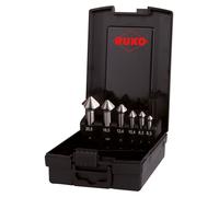 RUKO ULTIMATECUT Coffret de fraises coniques et ébavureuses DIN 335 Forme C 90° HSS en cassette plastique - 6 pièces - 102790RO