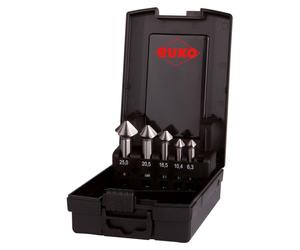 RUKO ULTIMATECUT Coffret de fraises coniques et ébavureuses DIN 335 Forme C 90° HSS en cassette plastique - 5 pcs - 102791RO