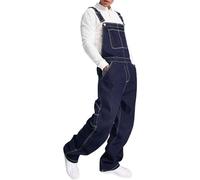 RUMAOZIA Salopette de travail pour homme - Salopette de protection pour toutes les saisons - Salopette en jean - Salopette et bretelles - Salopette et bretelles - Pantalon de travail