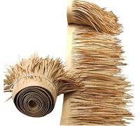 RUMENT Toit en Paille Tuile de Chaume de Simulation Fausse Paille Rouleau de Chaume de Palmier en Plastique Artificiel 1m 3m 5m Anti-âge Ignifuge pour Tiki Bar Jardin Gazebo Déc(Size:1m/3.2ft)