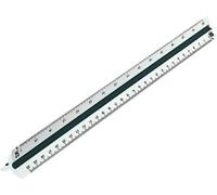 Rumold 150KE/1/30 Architekt 1 Règle triangulaire plastique blanc 30 cm