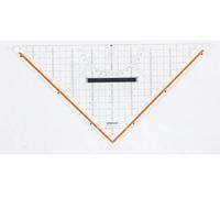 Rumold Triangle de géométrie 1058 transparent Longueur de l'hypoténuse: 32.5 cm