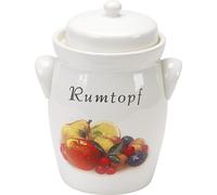 Rumtopf Obstmotiv 5 Liter mit Rezept