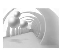 Runa Art Papier peint intissé 396 x 280 cm 3D Abstrakt | Toison Décoration Murale Salon Chambre á Coucherr | Fabrication Allemande | Weiss 9215012c