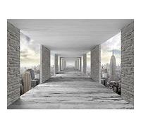 Runa Art Papier peint intissé 396 x 280 cm New York 3D | Toison Décoration Murale Salon Chambre á Coucherr | Fabrication Allemande | grise 9157012a