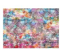 Runa Art Papier peint intissé Mur de briques effet 3D 352 x 250 cm Toison Mur XXL Tableaux Muraux Tapisserie Photo Décoration Murale Salon Chambre marron 9020011b