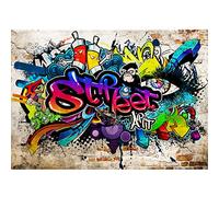 Runa Art Papier peint intissé street art Graffiti 352 x 250 cm Toison Mur XXL Muraux Tapisserie Photo Décoration Murale Salon Chambre Coloré 9218011b
