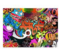 Runa Art Papier peint intissé street art Graffiti 352 x 250 cm Toison Mur XXL Tableaux Muraux Tapisserie Photo Décoration Murale Salon Chambre Coloré 9068011a