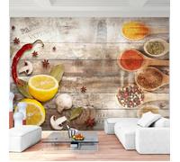 Runa art Papier Peint Intissé Tapisserie Épices Cuisine 352x250 cm (8,8 M2) - 8 Bandes Faciles à Coller 9424011a