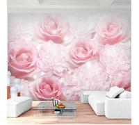 Runa art Papier Peint Intissé Tapisserie Fleurs Roses 352x250 cm (8,8 M2) - 8 Bandes Faciles à Coller 9413011a