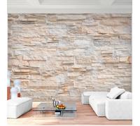Mur en pierre 9082a RUNA Mur en pierre - Papier peint photo intissé XXL - Papier peint décoratif - Décoration murale 308 x 220 cm