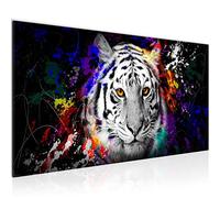 Runa Art Tableau Decoration Murale Animaux Coloré Tigre 1 Partie Moderne Toile non tissée Salon Salle Street Art Graffiti Noir 040812b