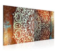 Runa Art Tableau Decoration Murale Mandala Résumé 1 Partie Moderne Toile non tissée Salon Salle Ancien Cuivre Beige 040112a