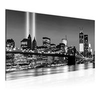 Runa Art Tableau Decoration Murale New York City 1 Partie Moderne Toile non tissée Salon Salle Pont Noir Et Blanc 007012c