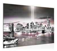 Runa Art Tableau Mural New York Moderne Tableau Decoracion Murale - Pont de Brooklyn Gris Rose Salle 053015b
