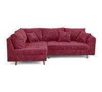 Best mobilier – Canapé d'angle Rune 4 places gauche en velours texturé – Prune