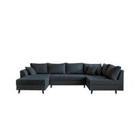 Lisa design canapé panoramique Rune - Bleu nuit