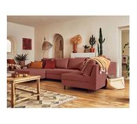 Lisa design Canapé panoramique - Terracotta