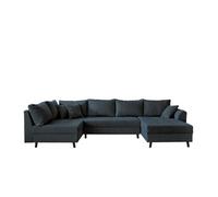 Lisa design canapé panoramique Rune - Bleu marine