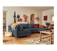 Lisa design canapé panoramique Rune - Bleu marine