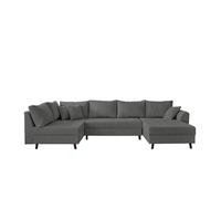 Lisa design canapé panoramique Rune - Gris foncé
