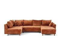 Best mobilier – Canapé panoramique Lisa design 7 places – Rouille