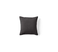 Rune - coussin - en velours côtelé - 37x37 cm - Gris foncé
