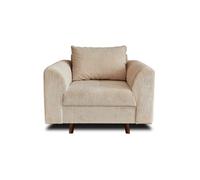 Rune - fauteuil - en velours côtelé - Beige