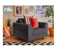 Lisa design Fauteuil Rune - Gris foncé