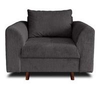 Lisa design Fauteuil Rune - Gris foncé