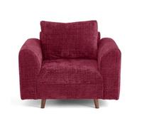 Lisa design fauteuil velours Rune - Prune