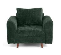 Rune - fauteuil en velours texturé - Vert
